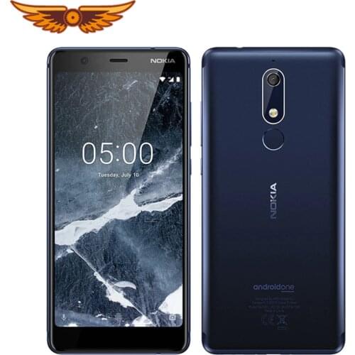 Original Nokia 5.1 Octa-core 5.5Inches 2GB RAM 16GB ROM LTE 4G Dual SIM 16MP Camera 1080P Fingerprint Android Unlocked Cellphone