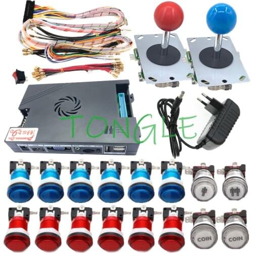 Pandora Box 9 1500 in 1 Family Home Version DIY Kit 5pin Joystick 33mm Led Arcade Push Button For Fighting Game Console