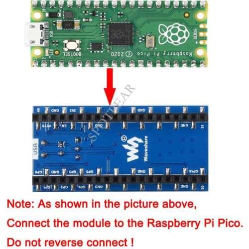 Raspberry Pi Pico HAT expansion board CAN A Module with UART interface