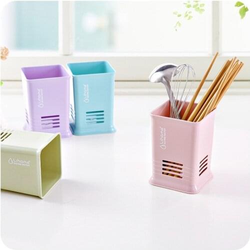 Simple life Thick Plastic kitchen Tableware Shelving Rack Drain Chopsticks Rack Storage Rack Sundries Pen Pencil Storage Basket