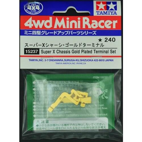 Super X//XX/VS/FM-A Chassis Gold Plated Terminal Set 15237 Spare Parts for Tamiya Mini 4WD Car Model