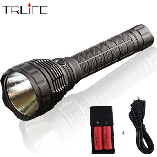 Convoy L6 Flashlight XHP70 Led Inside Night Light for Outdoor Camping Fishing Hunting with 2*26650 Battery & Charger