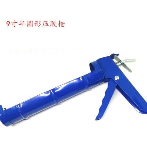 High quality 9 inch manual pressure glass semicircle shaped sealant gun foaming glue spray
