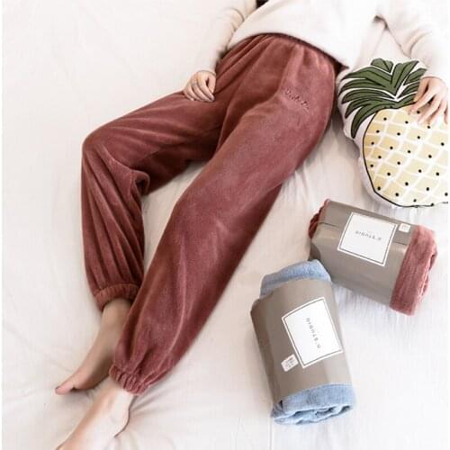 YANQINGHUAN Women's Velvet Trousers