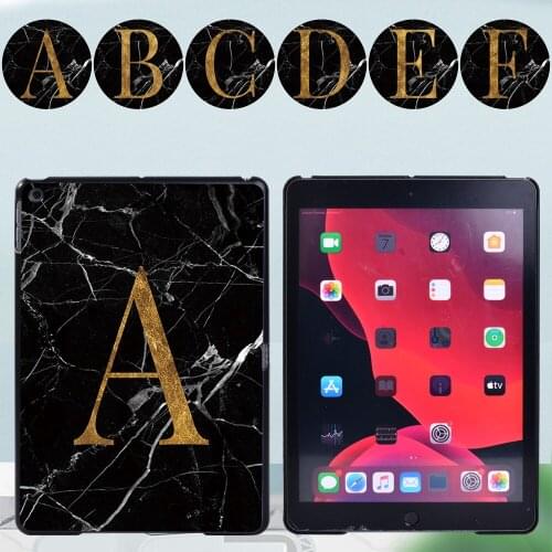 Tablet Hard Shell Case for Apple IPad Pro 11 2018 2020 2021/iPad 2 3 4/Mini 1 2 3 4 5/Air(1/2/3) Letter Series Slim Back Case