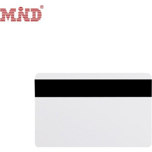 100pcs/lot Blank White PVC Cards 30Mil CR80 HICO Magnetic card