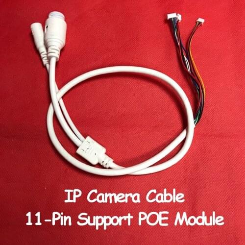 11-Pin POE LAN cable for CCTV IP camera board module with weatherproof connector Haikang XM Dahua Tianshitong Universal Line