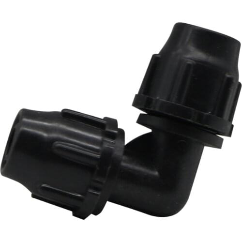 Right Angle Elbow Hose Connectors with Lock Nut Plastic Pipe Agriculture Garden Gardening 8/11 Hose Connector Water Adapter 3Pcs