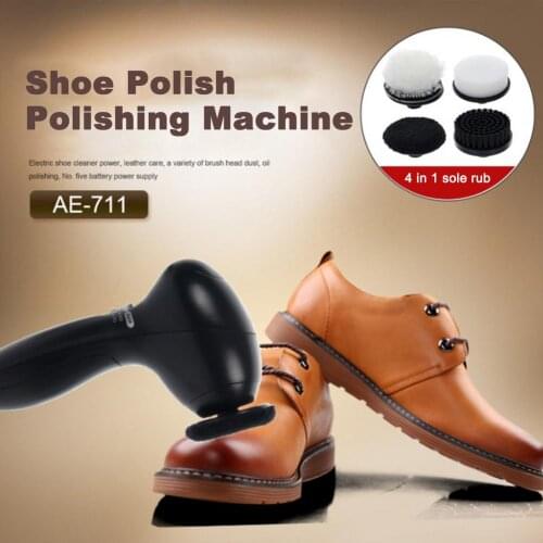 4 In 1 Electric Shoe Brush Polisher Shoe Polisher Portable High Quality Shoe Polishing Machine Home Shoes Cleaning Tool