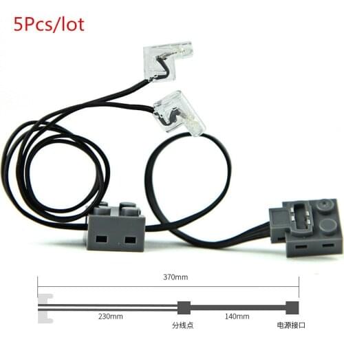 5 Pcs/lot Power Functions DIY MOC LED Light Up Sets Building Blocks Model Bricks Classic For Children Toys Gift