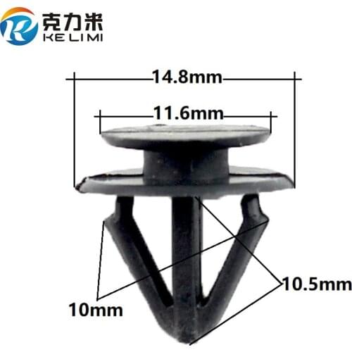 Kelimi Car Wheel Arches Fastener Clip Black Trim Panel Retainers Snaps