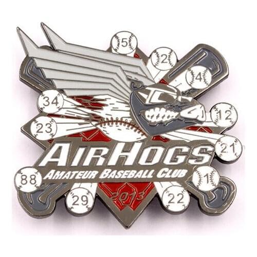 Manufacturer custom plating paint baseball badges