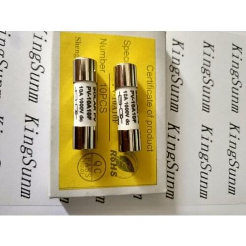 Bussmann solar photovoltaic fuse safety tube PV-10A10F 10A 1000V 10*38mm