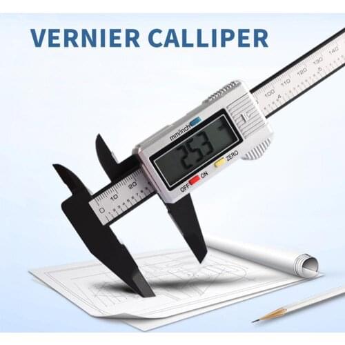 LCD Digital Precise Electronic Vernier Caliper 0-100mm 6 inch Professional Gauge Micrometer Measuring Tool Art School Supplies