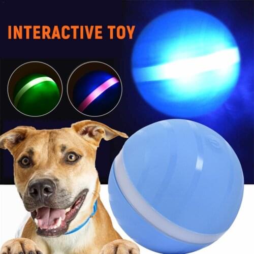 Hot Sale Explosive Pet Jumping Ball USB Electric Pet LED Rolling Flash Ball Funny Toy Home Pet Dog Cat Toys Waterproof