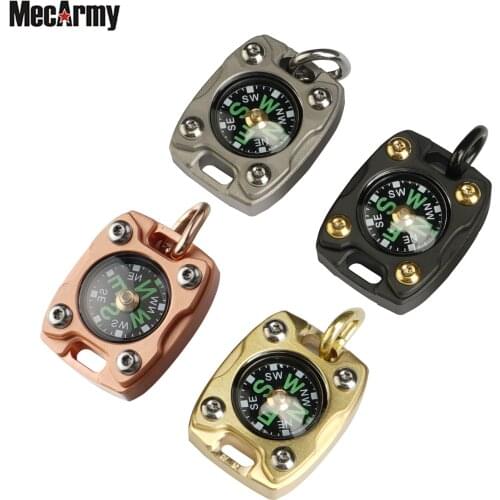 MecArmy CMP2 Compass TITANIUM/ BRASS /COPPER EDC COMPASS direction identity Compass Outdoor Compass