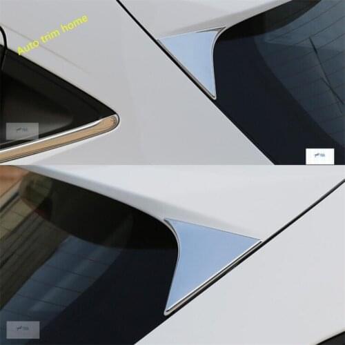 Lapetus Windshield Window Side Rear Spoiler Triangle Panel Cover Trim Fit For Honda Vezel HR-V 2014 - 2019 ABS Auto Accessories