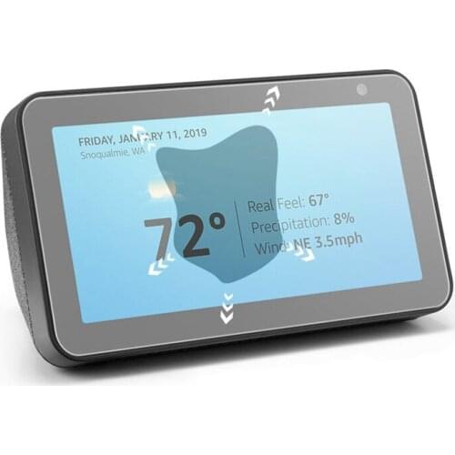 Top Deals Glass Screen Protector for Echo Show 5 Tempered Glass Clear Scratch Screen Protector Film