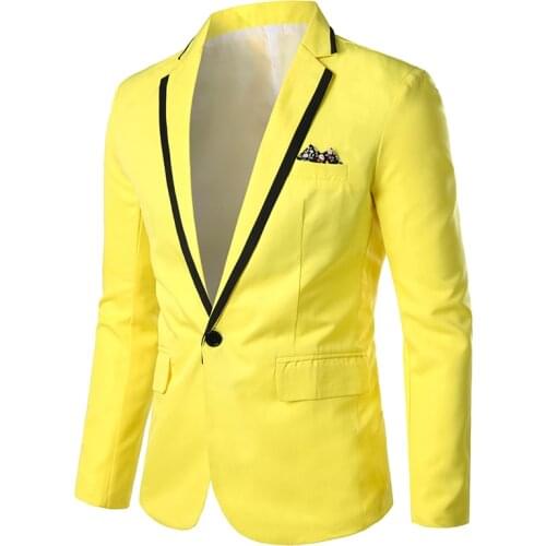 Pink Yellow Black White Casual Blazer Men Korean Suit Jackets Autumn Winter Man Plus Size 5XL Slim Fit Blazers Costume Homme