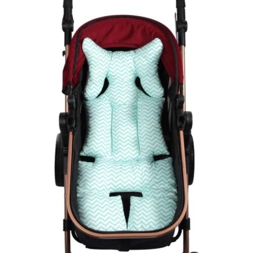 New Baby Print Stroller Pad Seat Warm Cushion Pad Mattresses Pillow Cover Child Carriage Cart Thicken Pad Trolley Chair Cushion