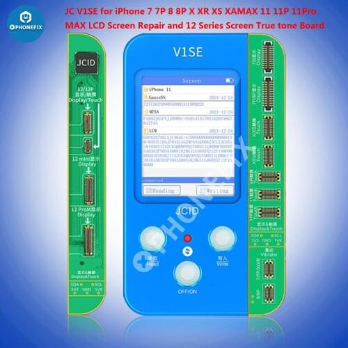 JC V1S Programmer Board Dot Matrix Plate Photosensitive Original Color LCD Screen Battery Fingerprint Board for iphone repair