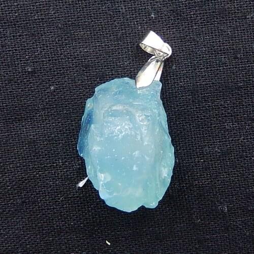 Charms Women Earrings light blue Jewelry Gift Gem Customized,birthday gift!! Blue Aquamarine Earring Beads 30x25x20mm，17.1g