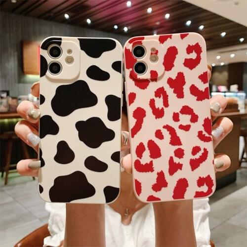Luxury Creative Leopard Print Phone Case For iPhone 7 Soft IMD Silicone Back Cover For iphone 11 12 Pro XS Max XR X 6 6S 7 8Plus