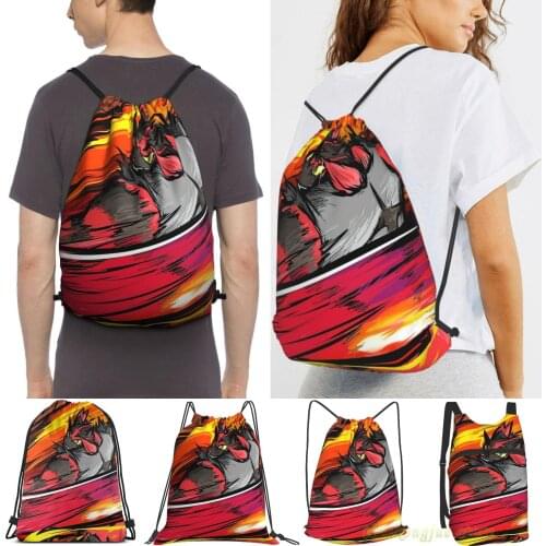 Incineroar Darkest Lariat Women Drawstring Sackpack Gym Bags Men Outdoor Travel Backpacks For Training Fitness Swimming Bag