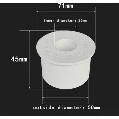 PVC Reducing Pipe Connector Garden Irrigation Connector Water Pipe Joints PVC Pipe Fillings Pipe Bushing 1 Pcs