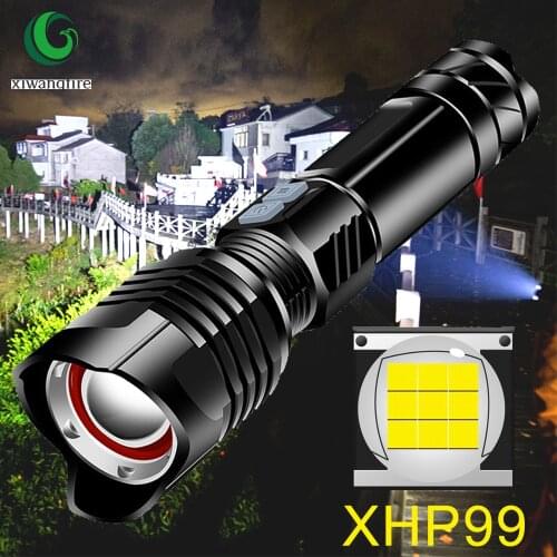 Tactical Powerful LED Flashlight USB Rechargeable LED Torch Use 26650 Battery XHP50 Flashlight Flash Light Waterproof Lamp