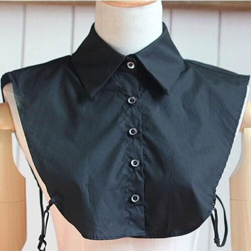 Vintage Detachable Collars Women Clothes apparel Fake Collar Female spring high-quality Blouse Shirt detachable Crystal Necklace