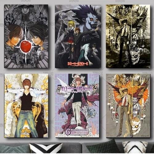 Japanese Anime DEATH NOTE 2021 New Style Art Home Wall Decor Picture Bedroom Living Cafe Bar Quality Canvas Painting Poster