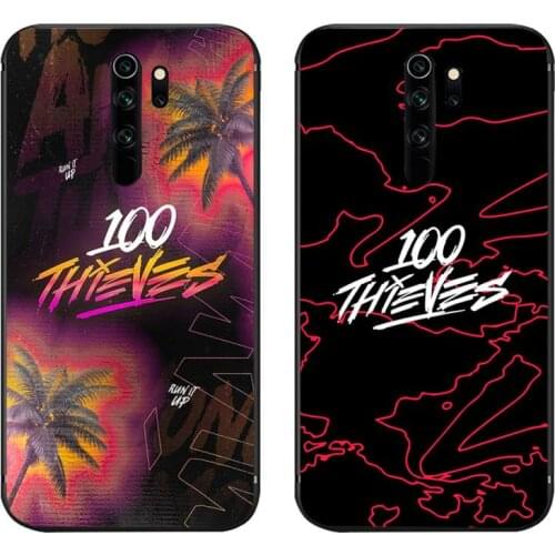 YJZFDYRM game team 100 Thieves Luxury Phone Case for Redmi Note 9 8 8T 8A 7 6 6A Go Pro Max Redmi 9 K20