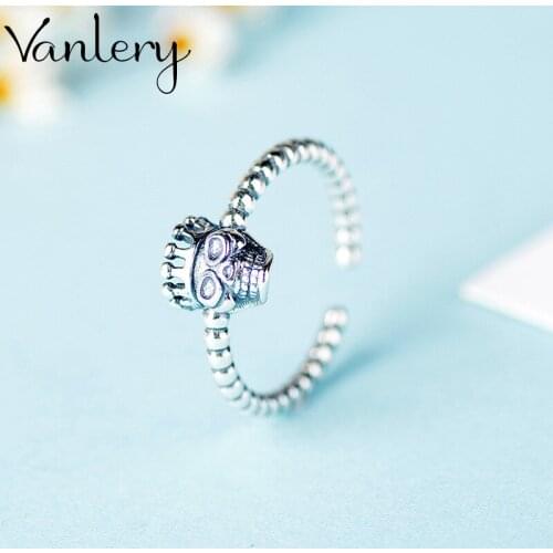 Personality Exaggerated Gothic Skull Rings For Women Charm Engagement Jewelry Girls Open Finger Knuckle Rings