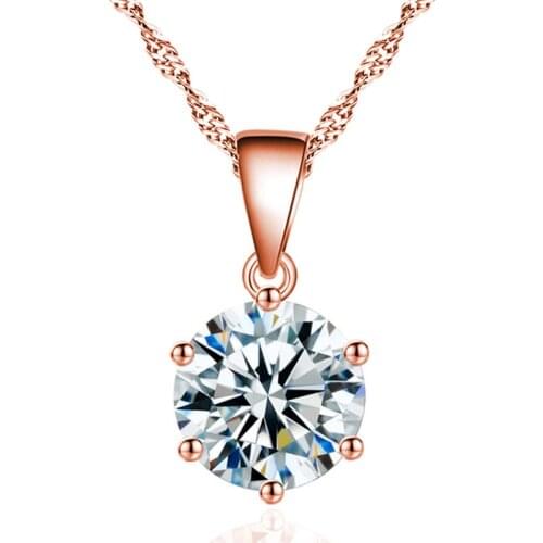 Ladies Pendant Necklace Irregular AAA Zircon Collar Necklace Glamour Collar Engagement Jewelry Send Girlfriend