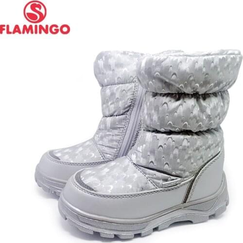 FLAMINGO Winter Wool Keep Warm Shoes Anti-slip Children High Quality Snow Boots for Girl Size 27-32 Free Shipping 202M-G5-2019