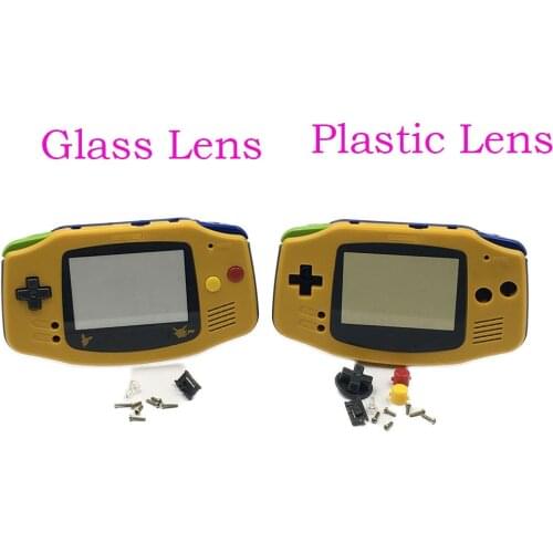 10SETS Upper Yellow Bottom Blue Housing Shell Button Parts for Gameboy Advance GBA Repair