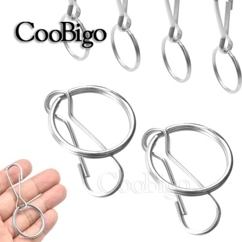 100pcs Key Ring Keychain Split Ring Key Fob Metal for Outdoor Paracord Phone Lanyards Wallet DIY Key Chains Accessories