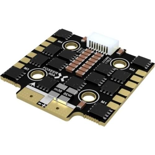 20X20mm Foxeer Reaper Mini 60A 96K BLHELI32 4in1 Brushless ESC 3-8S DSHOT1200 for Flight Controller Stack RC FPV Racing Drone