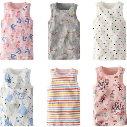 3pcs/set kids underwear girls boys Tanks Tops Baby boy Summer vest girl camisole Children Solid Undershirt Sleeveless Vest