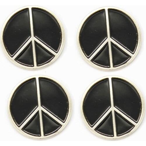 Lots 5pcs CND Peace Lapel / Hat / Cap / Tie Pin Badge - Anti War Round Brooch - Brand New Fans Gifts Jewelry 2.5 X 2.5 CM