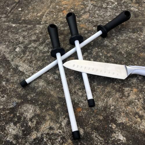 8/10/12Inch ceramic knife sharpening rod with ABS handle sharpener chef steel knife kitchen sharpening steel