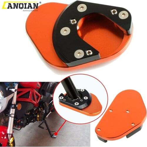Motorcycle Accessories Aluminum Kickstand Foot Side Stand Extension Pad Support Plates FOR 950 Super Enduro 950 Super Enduro SM