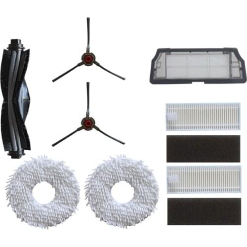 For ECOVACS Deebot N9+ Accessories Robot Vacuum Cleaner with Side Brush Main Brush Dust Box Filter Cleaning Replacement