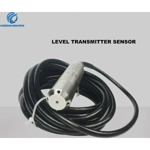 Free shipping Input transmitter sensor 4-20MA liquid level sensor transmitter for Fire water tank range option with 5M cable