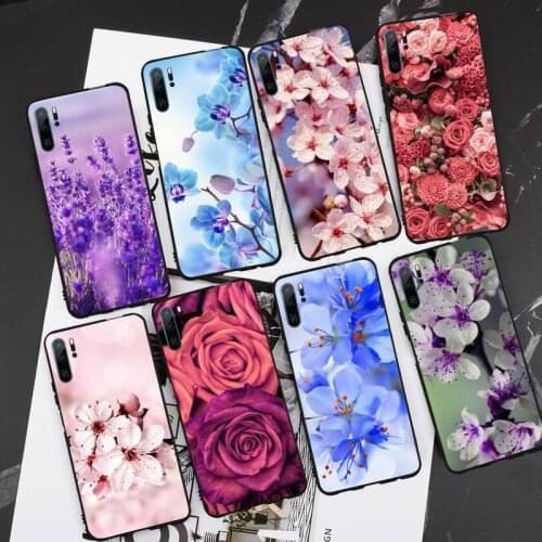 Flower Rose Peony Phone Case For Huawei P20 P30 P40 lite Pro P Smart 2019 Mate 10 20 Lite Pro Nova 5t