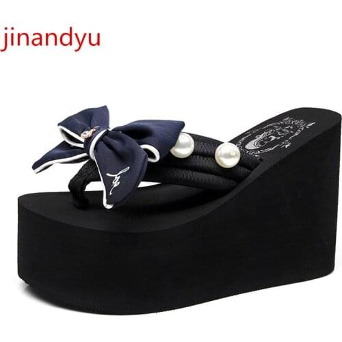 Flip Flops Women Slippers High Heels Sandals Women Summer Platform Sandals Beach Shoes Fashion Flip Flop Ladies Heel Slipper