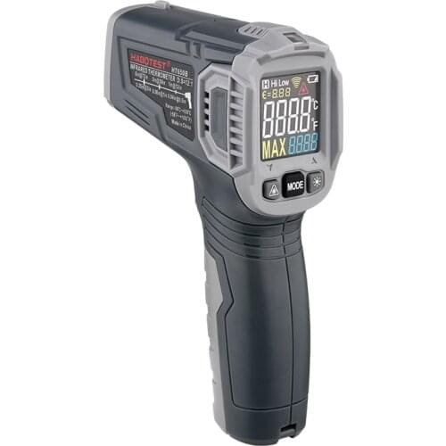 Infrared Thermometer HT650B Non Contact IR Temperature Meter Precision Laser Termometro Pyrometer LCD Color Display Light Alarm