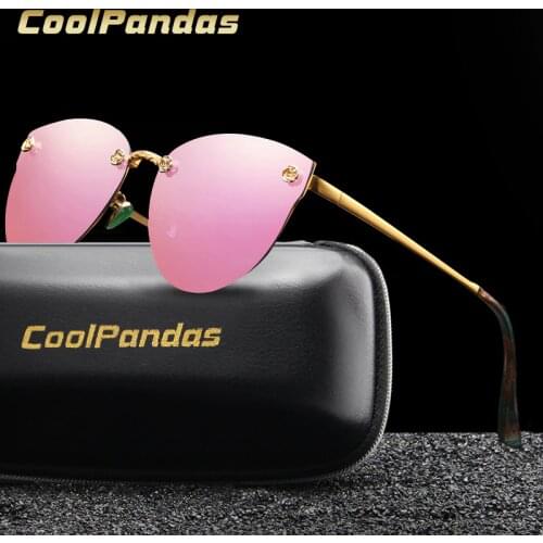 Женские солнцезащитные зеркальные очки COOLPANDAS China At AliExpress