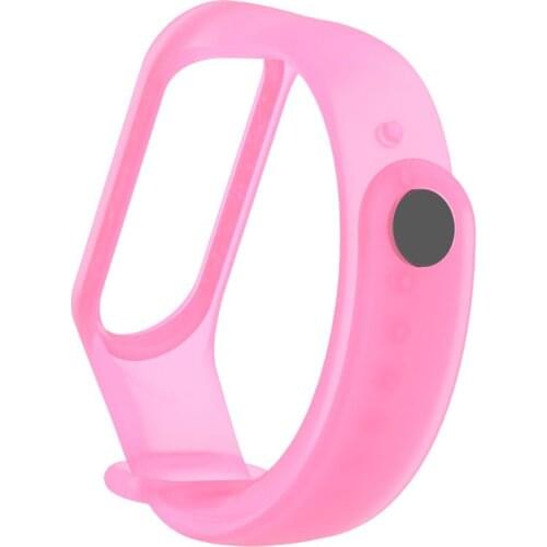 Colorful Clear Replacement Silicone Wrist Strap Watch Band For Xiaomi Mi Band 4 MiBand 3